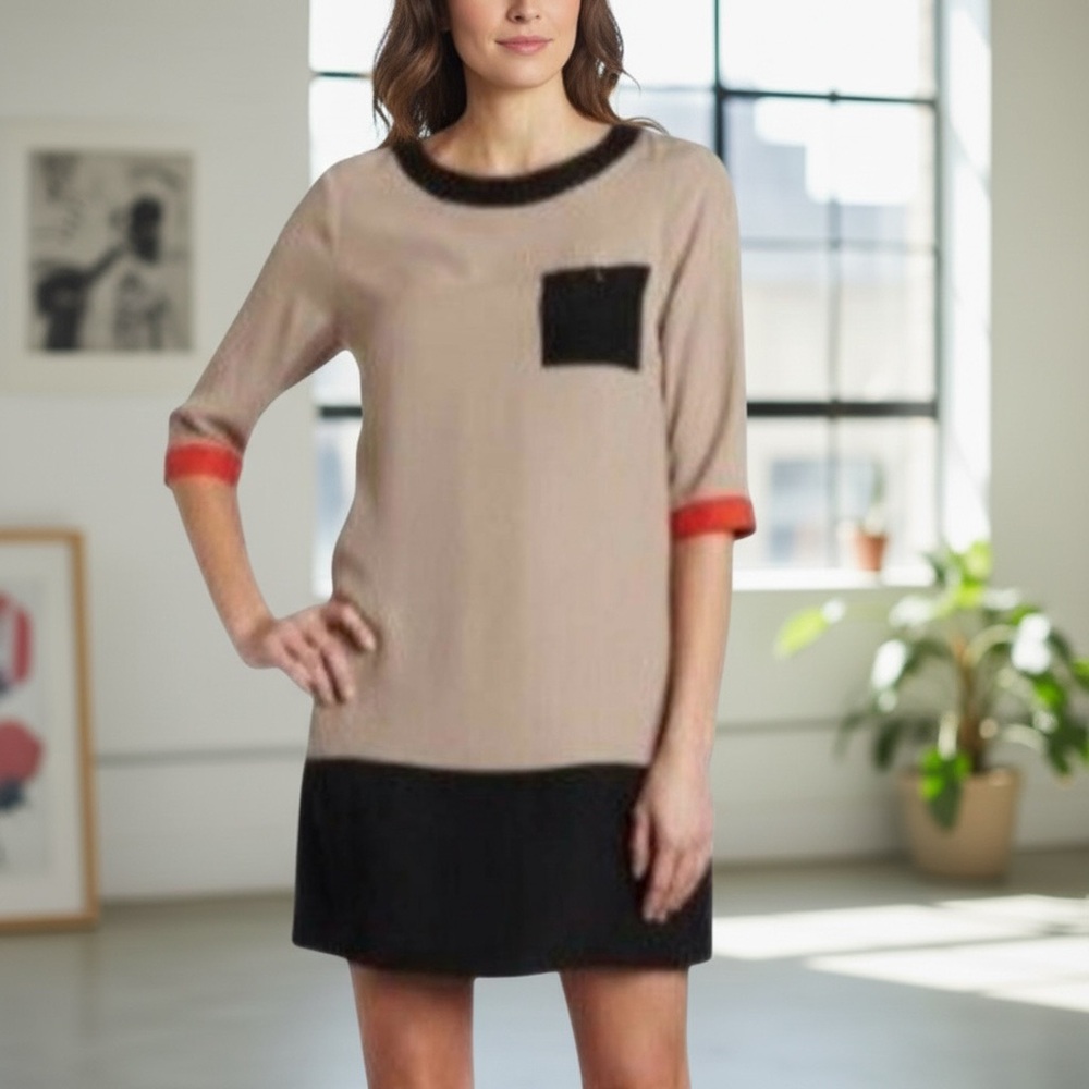 Ted Baker London Fonty Colorblock Tunic Dress Size USA 4